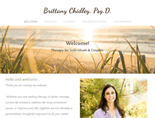 Tablet Screenshot of brittanychidley.com